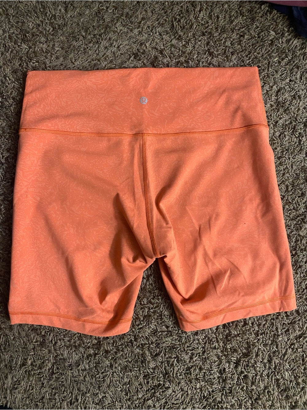 lululemon athletica Coral-Orange MidRise Bike Shorts